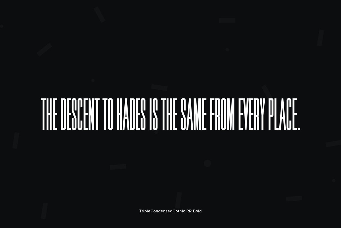Triple Condensed Gothic Desktop Font & WebFont YouWorkForThem