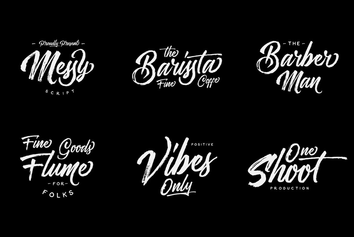 Messy Script Font YouWorkForThem