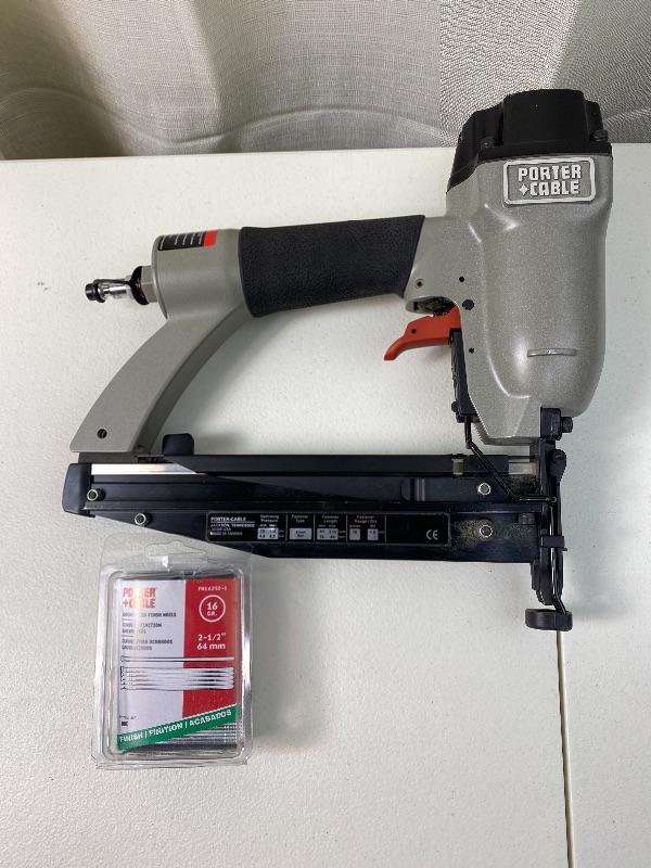 Lot 41 s Like New Porter Cable 16 ga. Finishing Nailer woodworking