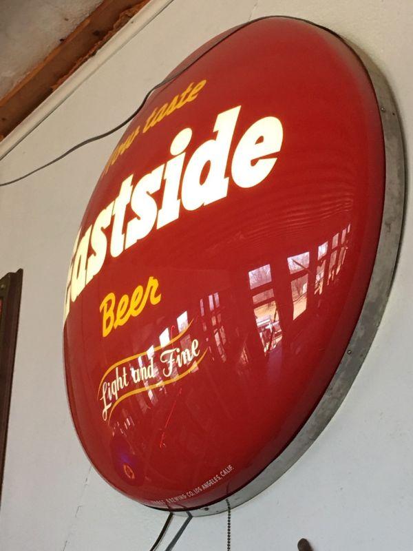Rare Vintage Eastside Beer sign Lighted & Large Pabst Blue Ribbon PBR