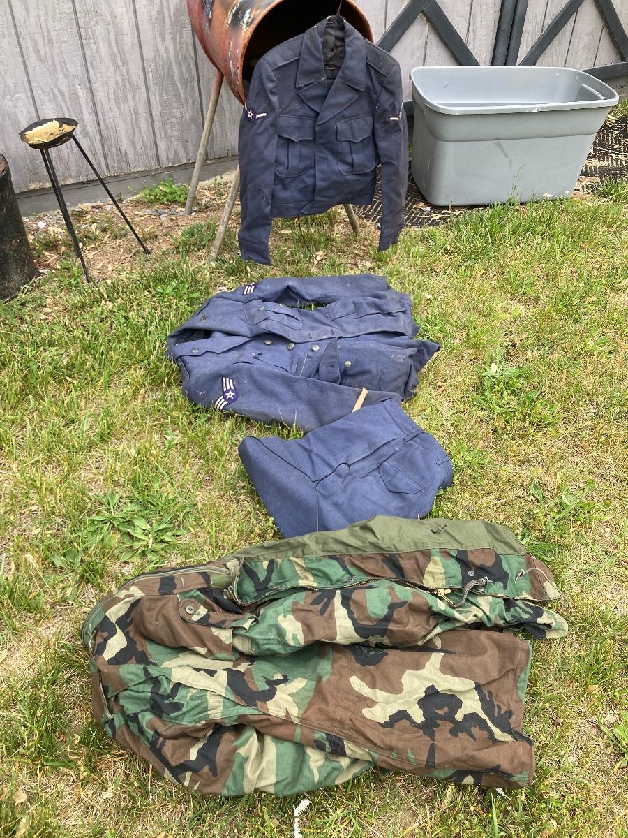 Vintage Military Clothing Air Force and Army