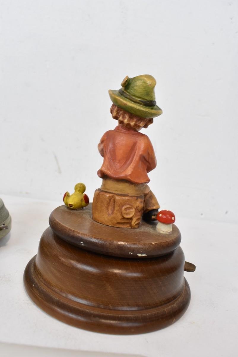 3 Hummel Inspired Music Boxes, All Work