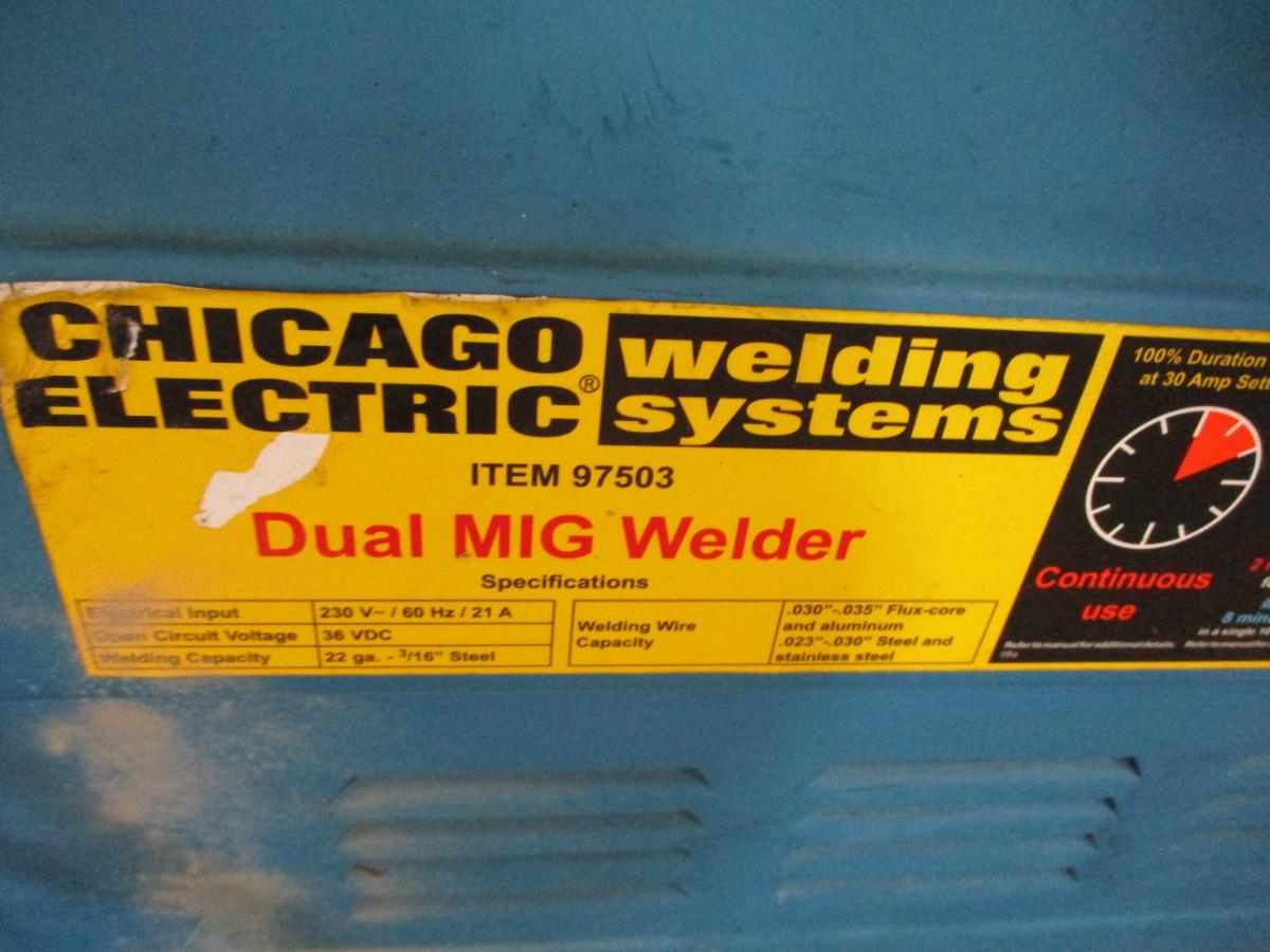 Lot 308 Chicago Electric Dual Mig 151 Welder