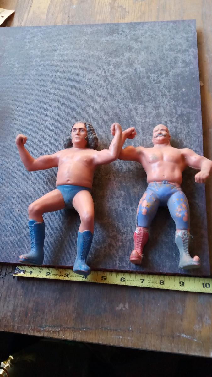 LOT 174 OLD WRESTLING FIGURES