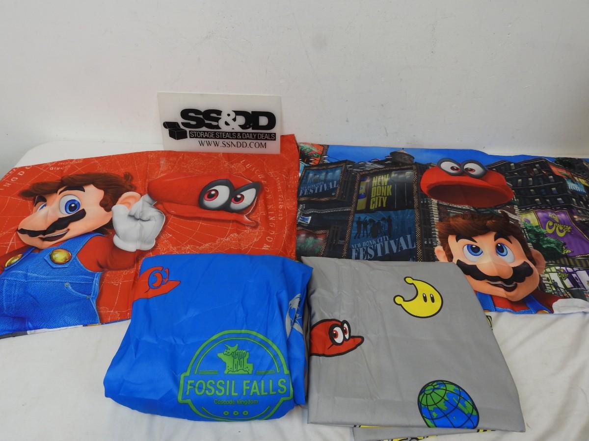 Mario Sheet Set, Full Size Fitted Sheet, Flat Sheet, 2 Pillow Cases