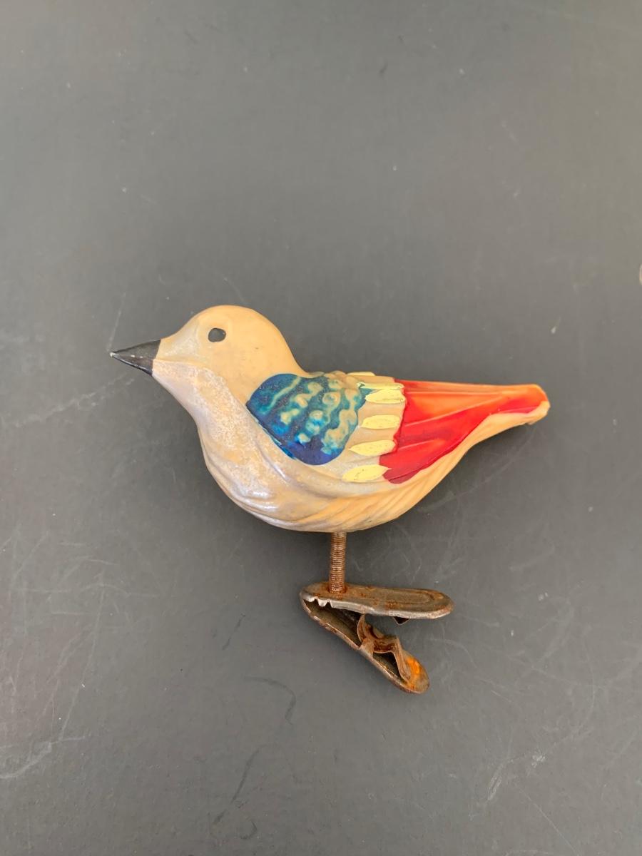 Lot 111 Antique Clip on Bird Ornaments & Vintage Ornaments