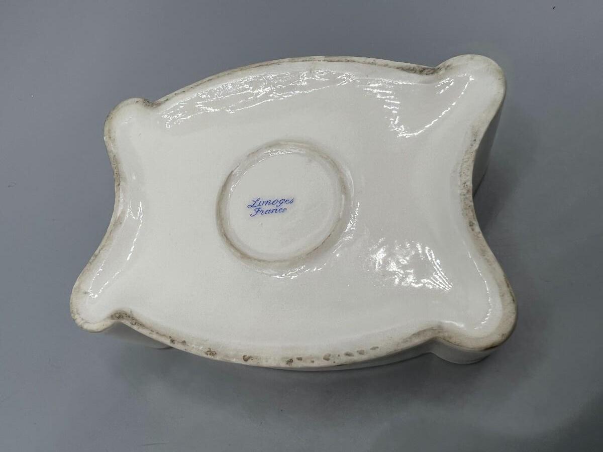 Vintage Ceramic Bisque Limoges France Trinket Box