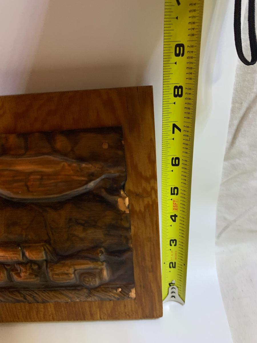 Vintage Copper Hanging Art 10” x 8” approx