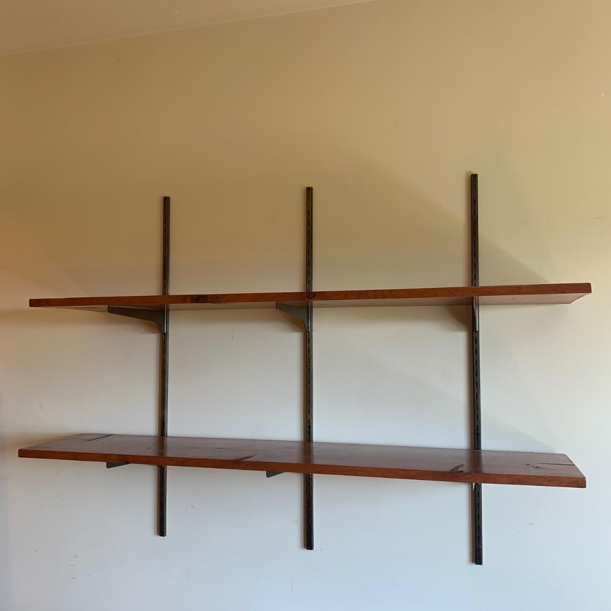 Solid Wood and Metal WallMounted Shelves (SBHS)