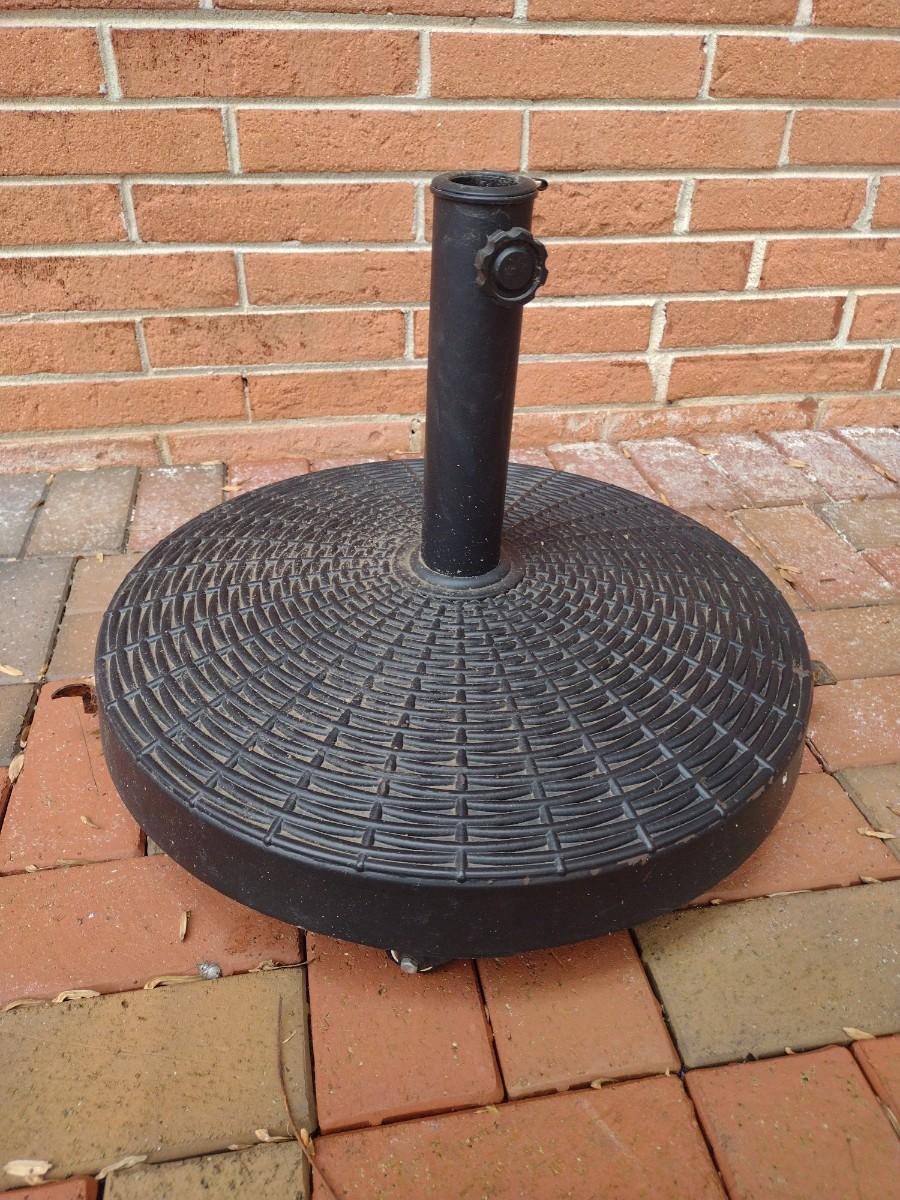 Weighted Umbrella Stand on Castors