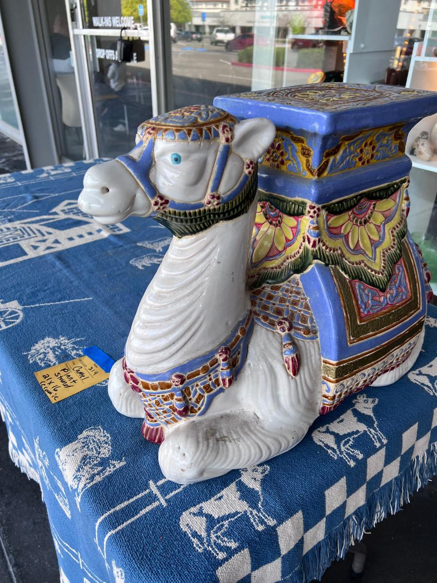 Large Ceramic Camel Plant stand