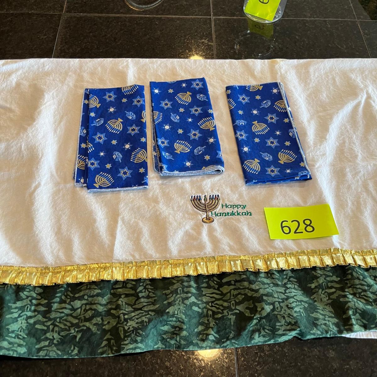 Jewish theme linens.