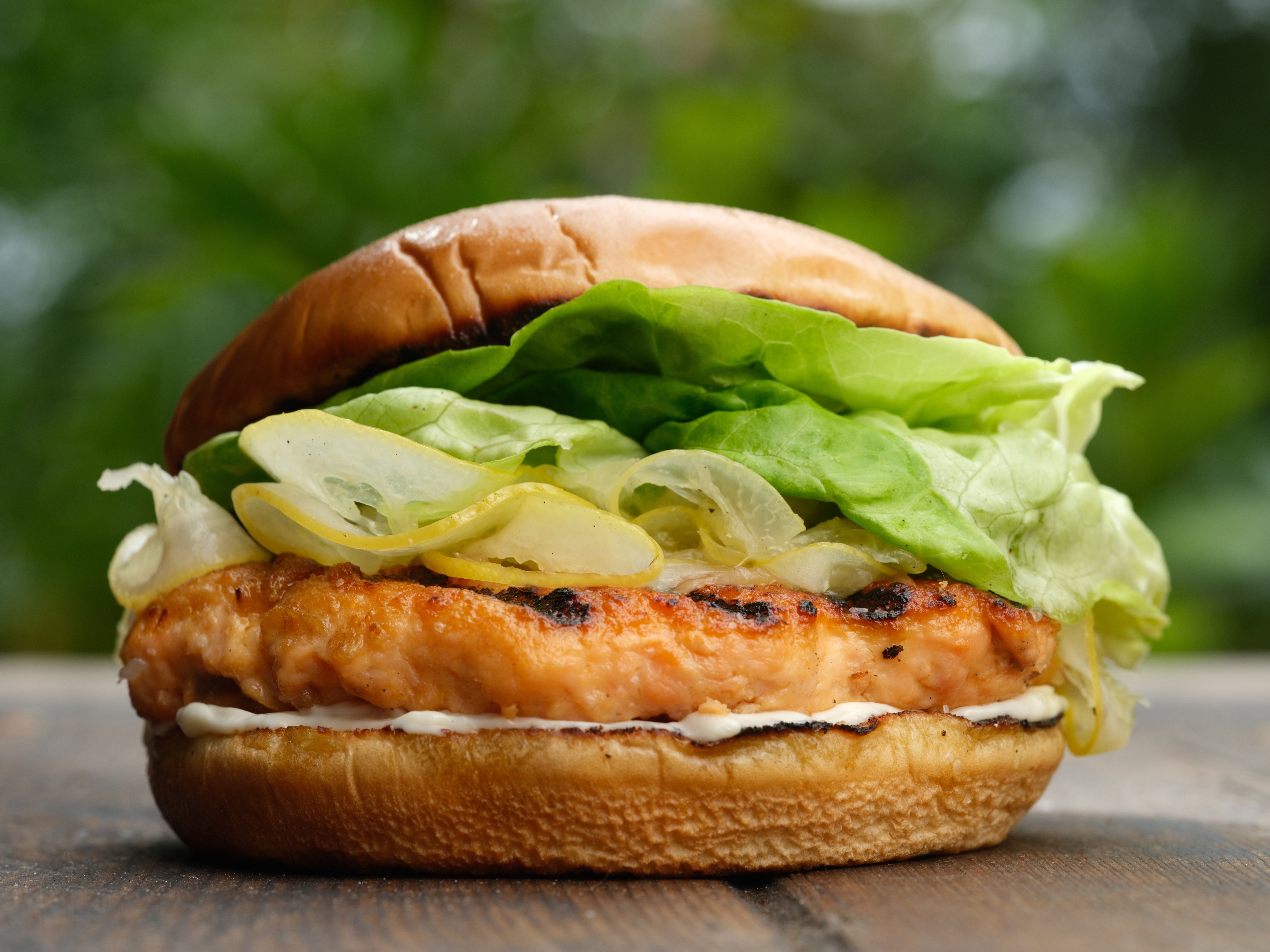 Perfect Grilled Salmon Burgers with InstantPickled Lemons ChefSteps