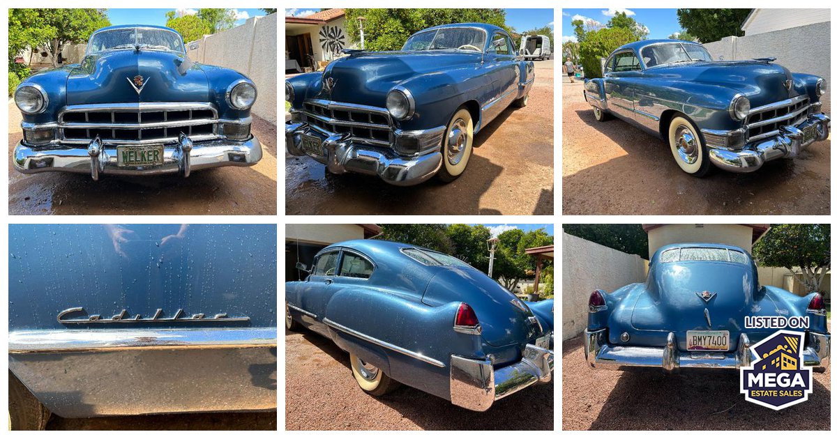 Mesa Arizona Estate Sale 1949 Cadillac, Silver Coins, Art and Full