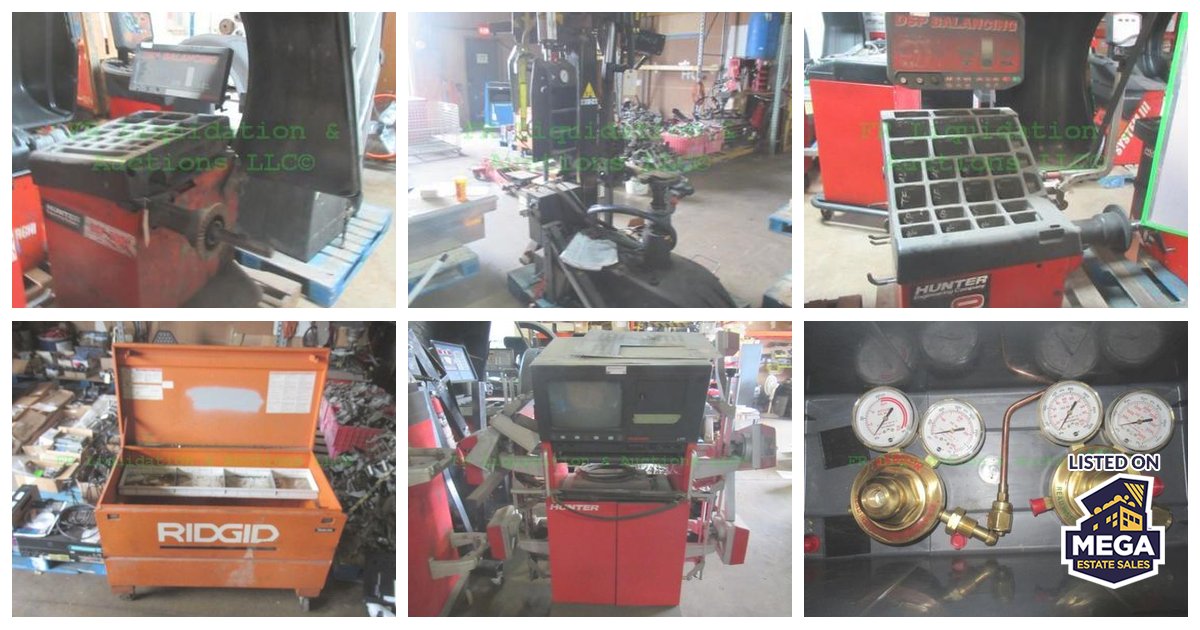 Dallas Texas Estate Sale Tire shop equipment Liquidation