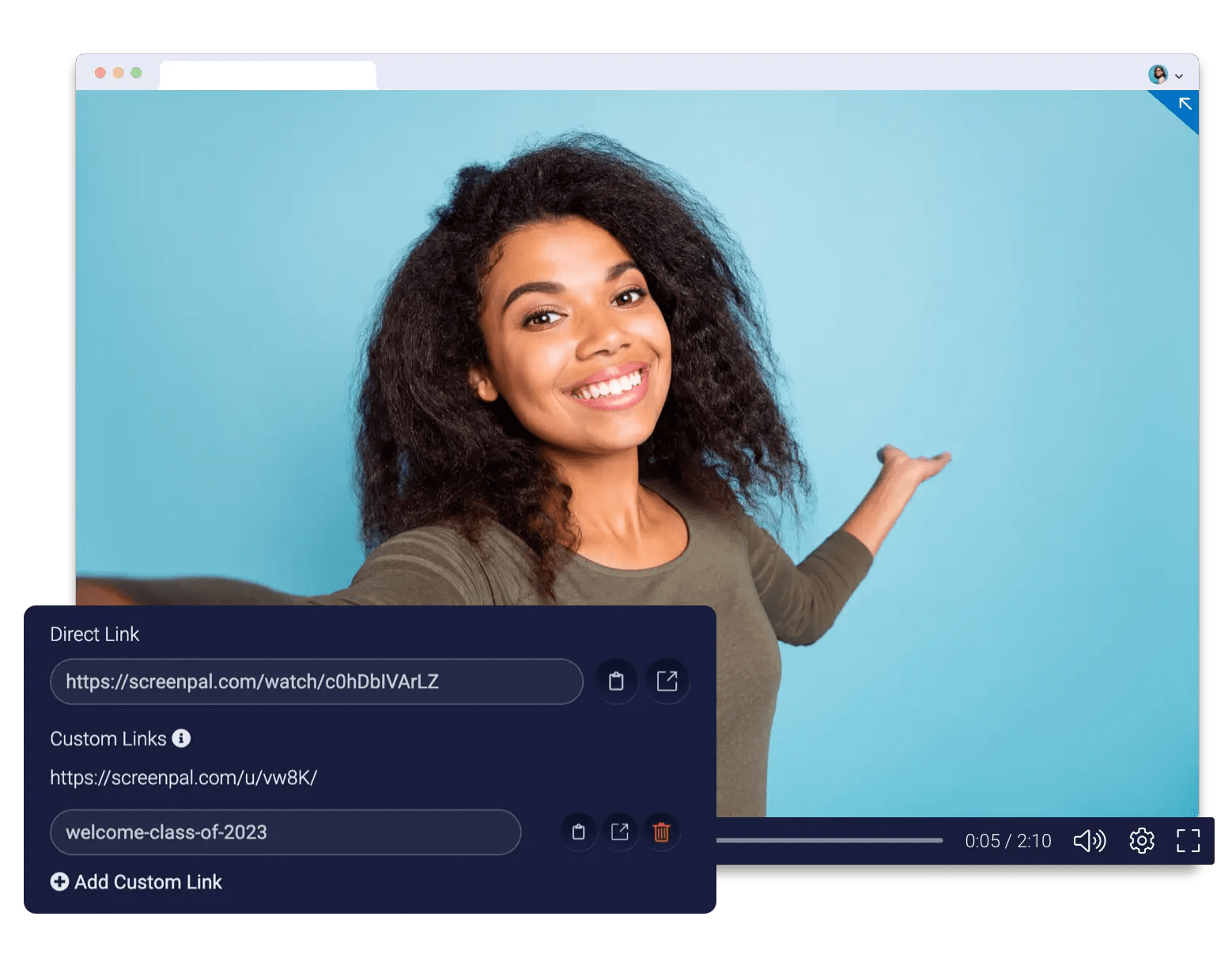 Free Video Link Generator ScreenPal (Formerly ScreencastOMatic)