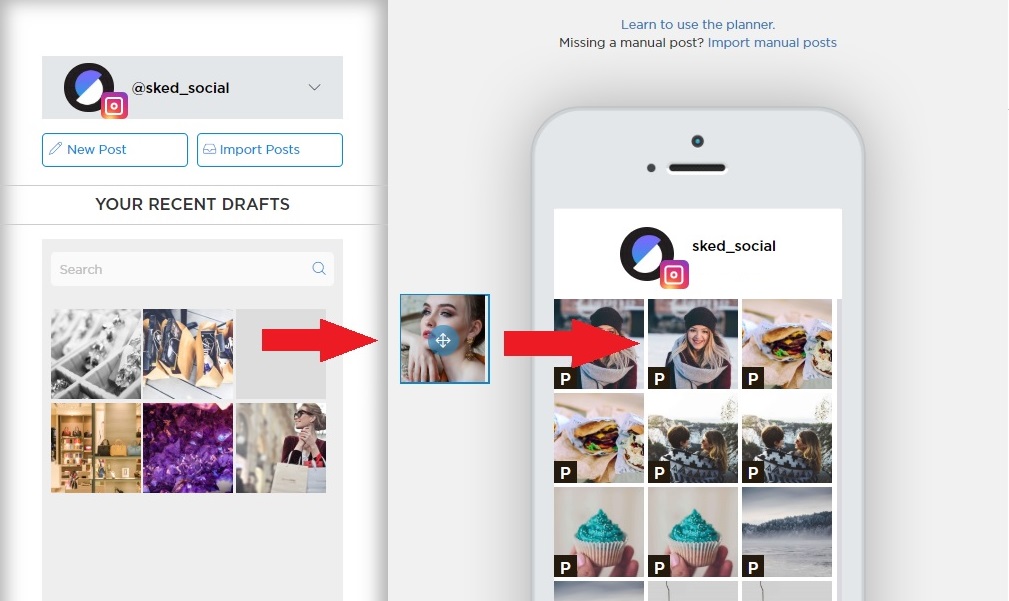 Grid Layout App for Instagram Planning 9 Creative Grid Ideas Sked Social