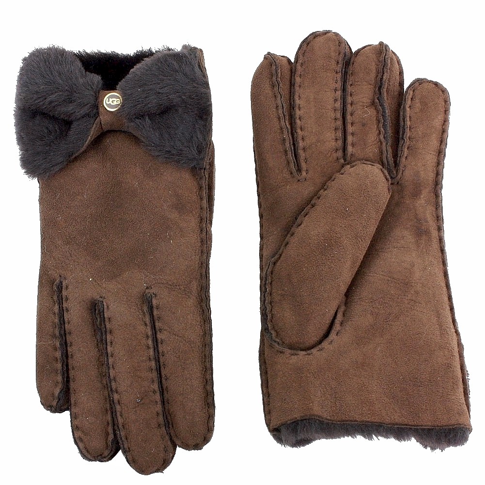 Ugg Women's Classic Bow Shorty Winter Fur Lined Gloves eBay