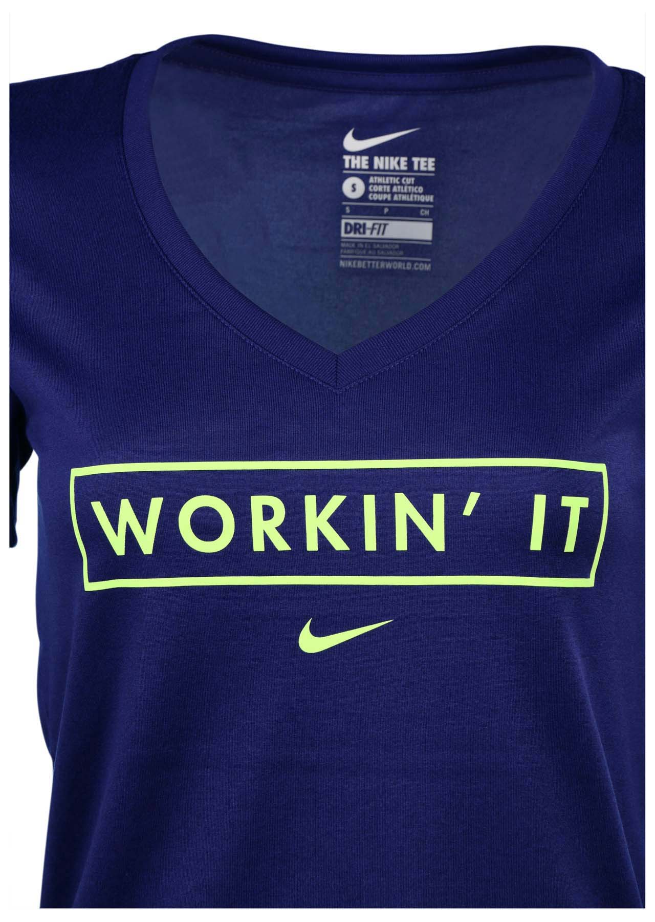Nike Women's DriFit Legend VNeck Workin' It TShirt eBay
