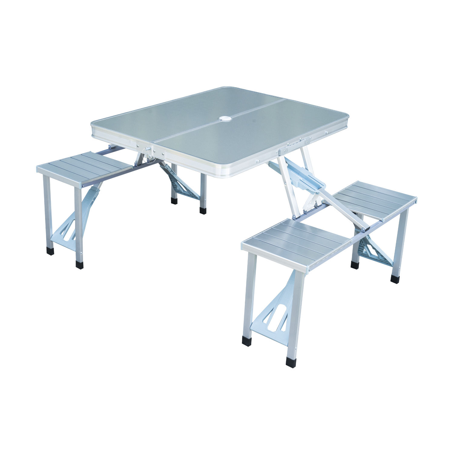 Alu Campingtisch Picknick Bank Sitzgruppe Gartenset 4Sitzer klappbar