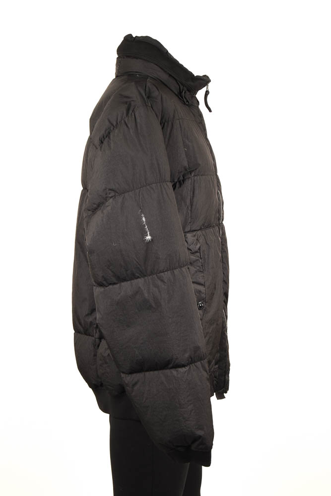 Stone Island black XXL nylon quilted down fill zip puffer coat jacket NEW 830 eBay