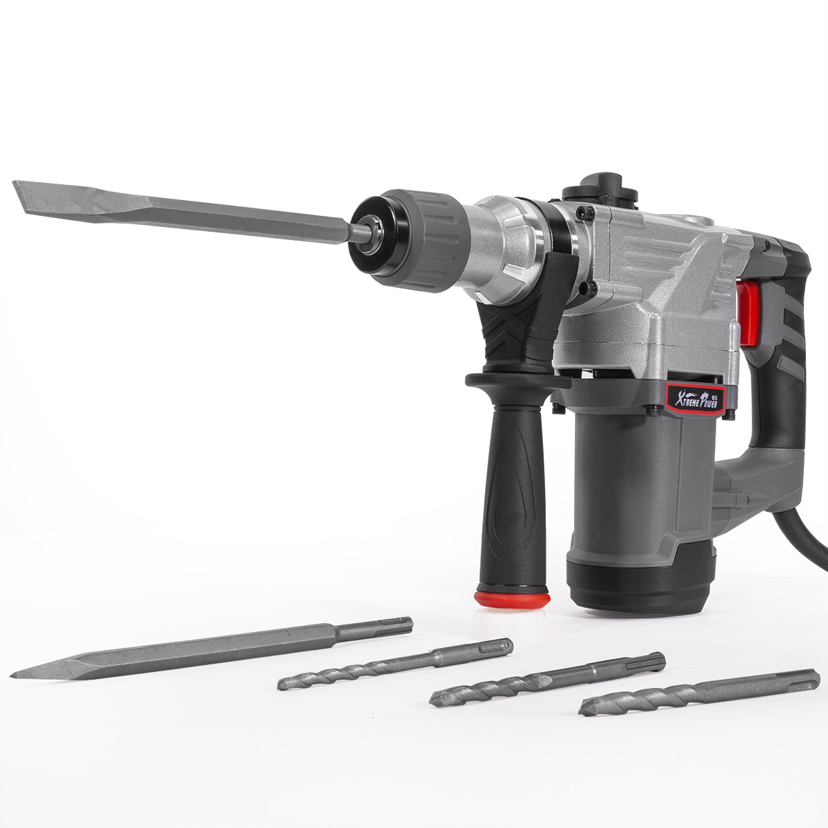 11/4" SDS Plus Electric Rotary Hammer Drill Chisel Point & Flat Bits w