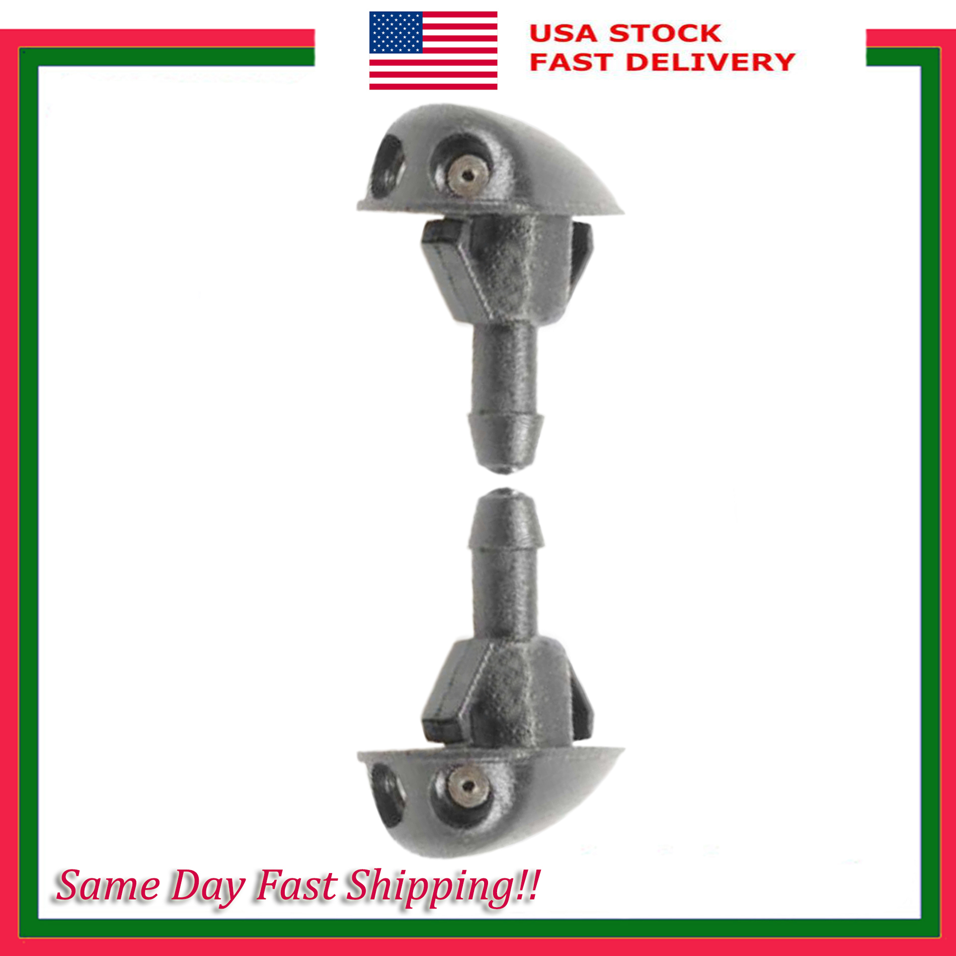 2PCS New Windshield Washer Fluid Nozzle Jet Sprayer For Honda CRV 2.0L