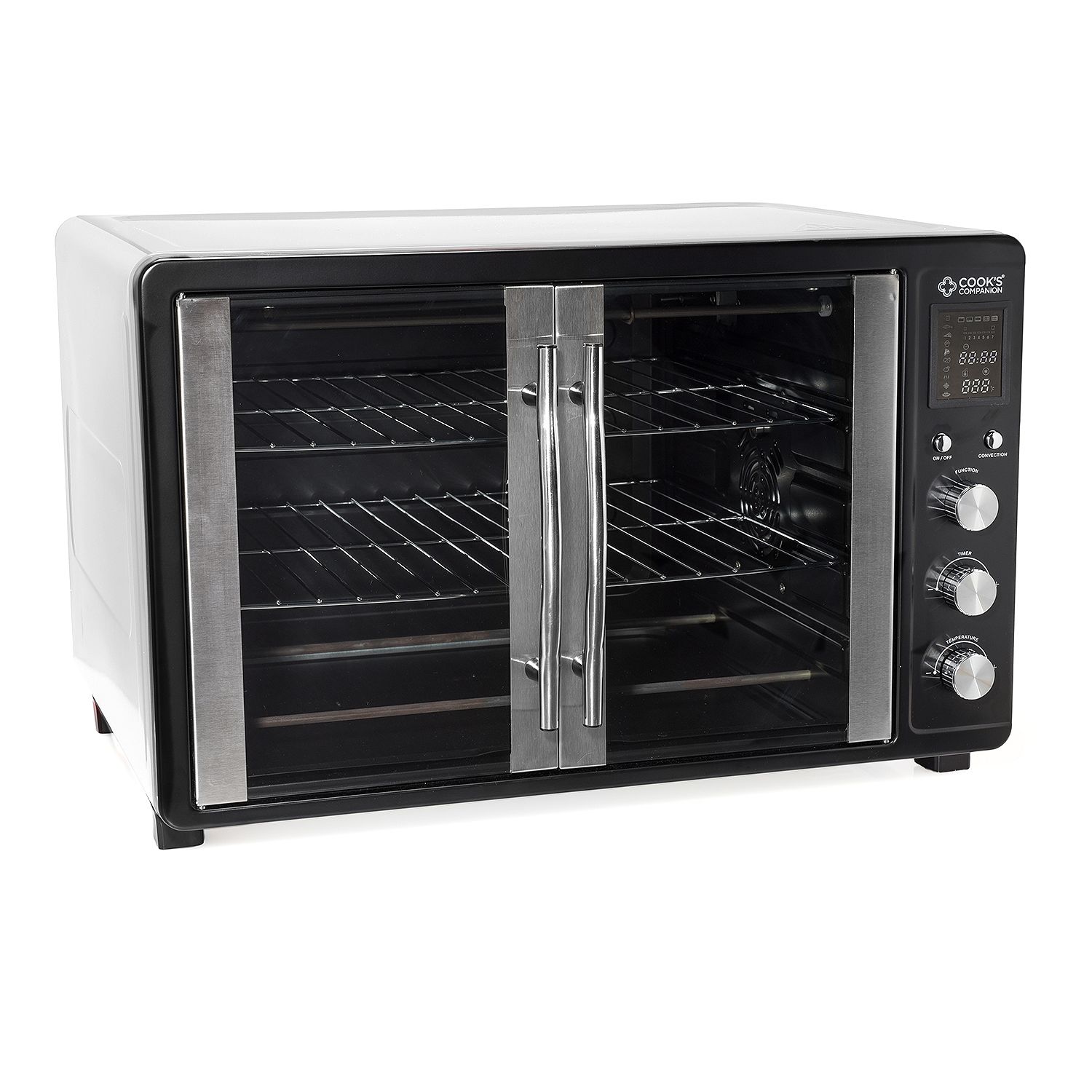 Cook's Companion 1550W French Door Convection Countertop Oven Silver