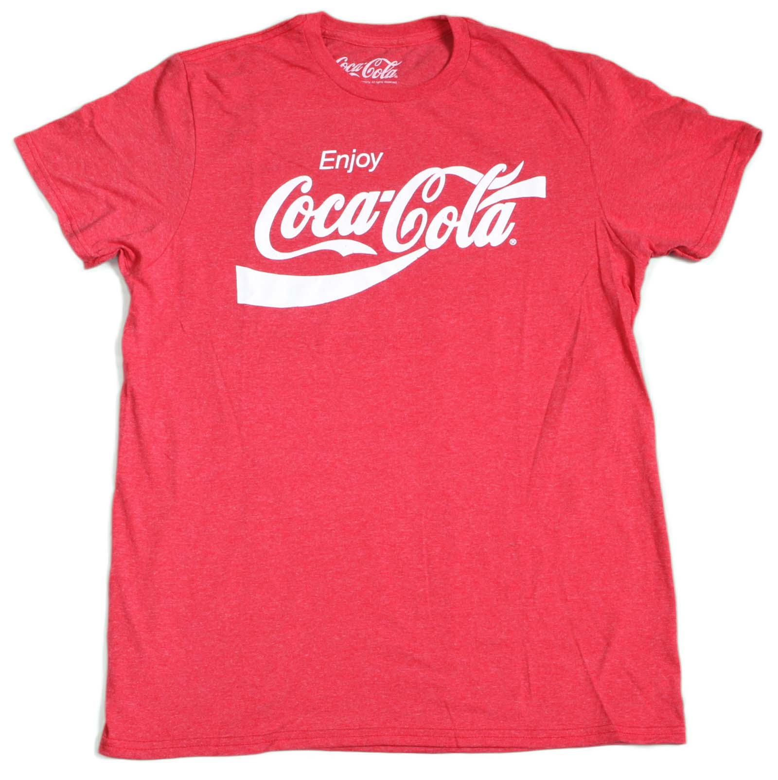 Men's Enjoy Coke CocaCola Classic Logo Red Vintage Retro TShirt 80s