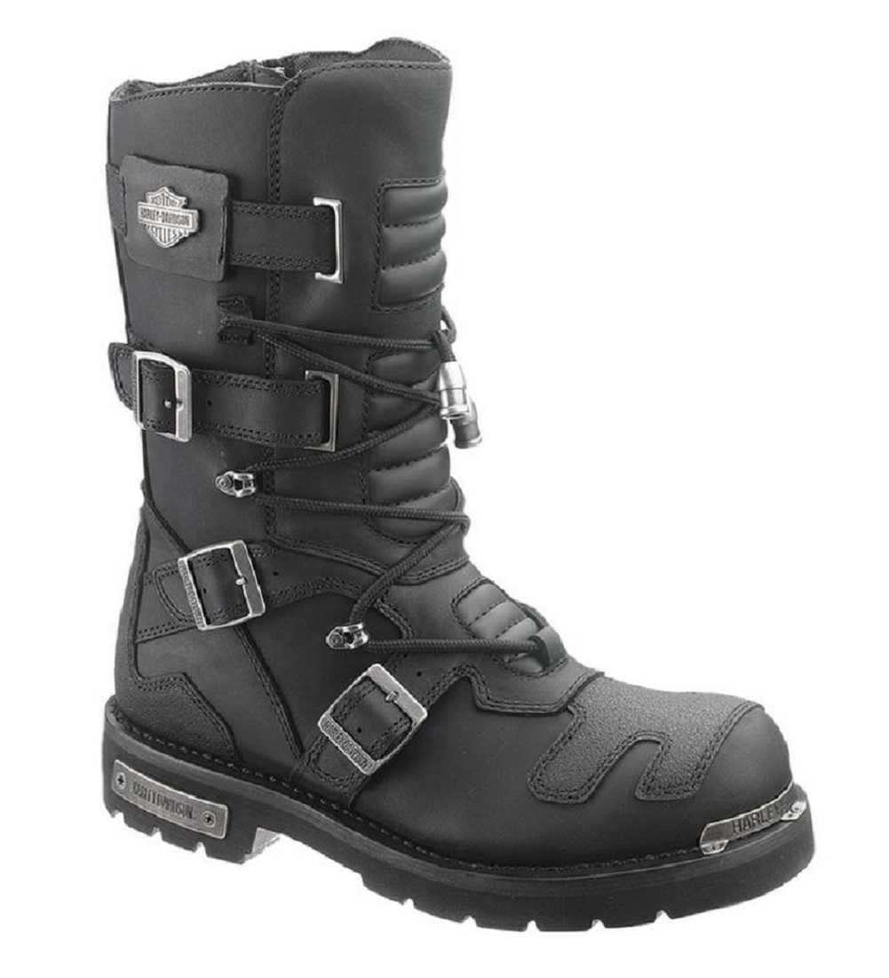 HarleyDavidson Men's Axel 10Inch Black Motorcycle Boots D96035 eBay