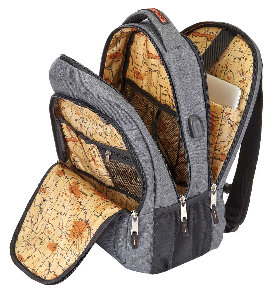 HarleyDavidson Smart HiTech Backpack w/ External USB Port Black or