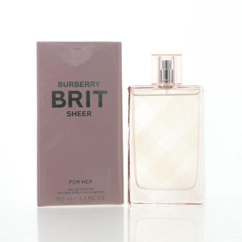 BURBERRY BRIT SHEER by Burberry 3.3 oz Eau de Toilette Spray NEW in Box