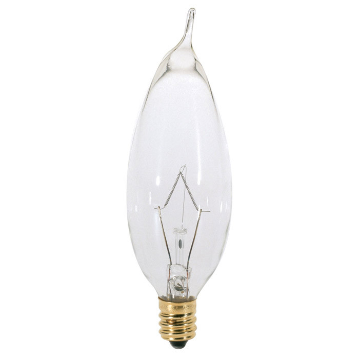 Satco S3274 25W 120V CA8 Clear E12 Candelabra Base Incandescent bulb eBay
