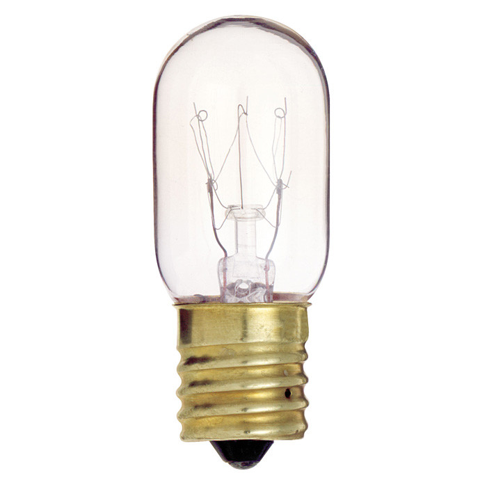 Satco S4720 25W 130V T8 Clear E17 Intermediate Base Incandescent bulb