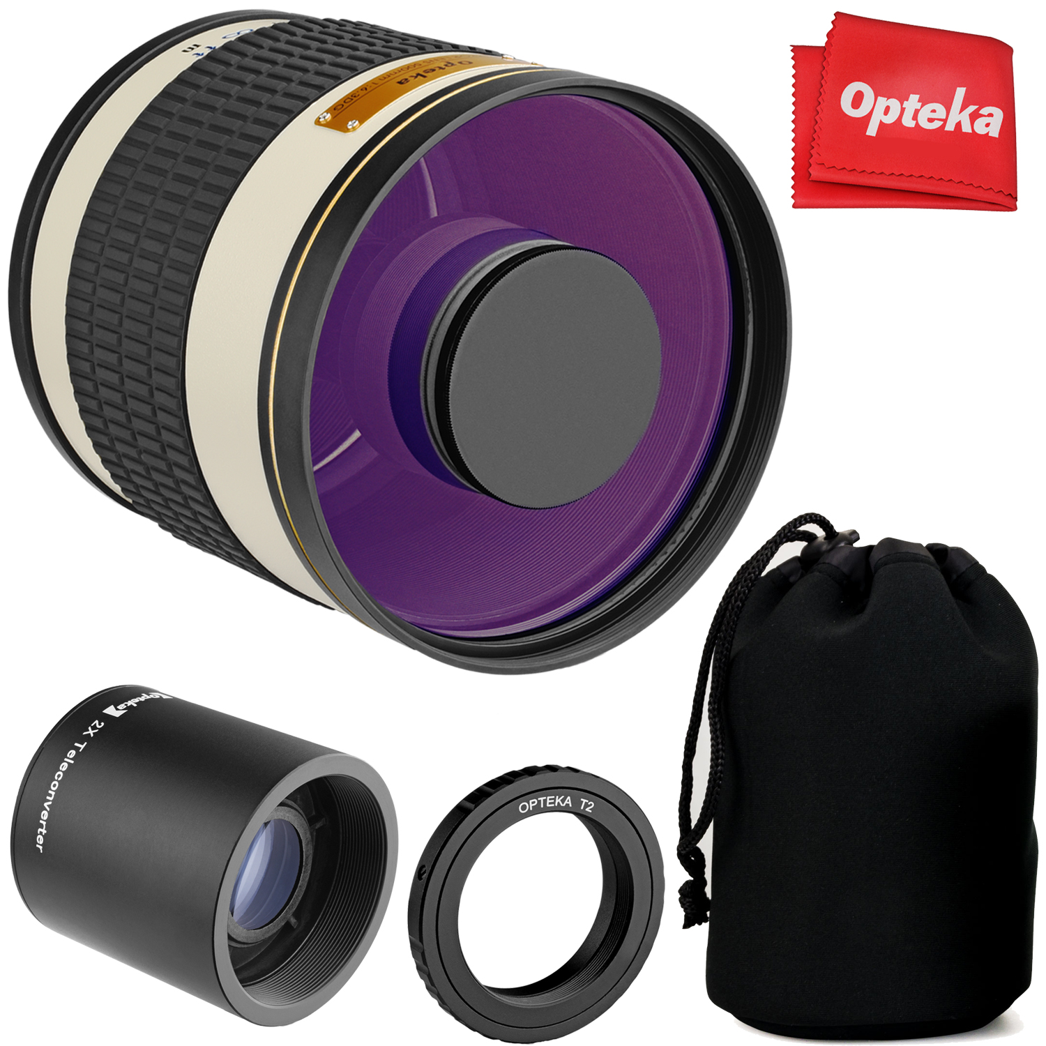 Opteka 500mm/1000mm f6.3 Telephoto Mirror Lens for Sony E a5000 a3500