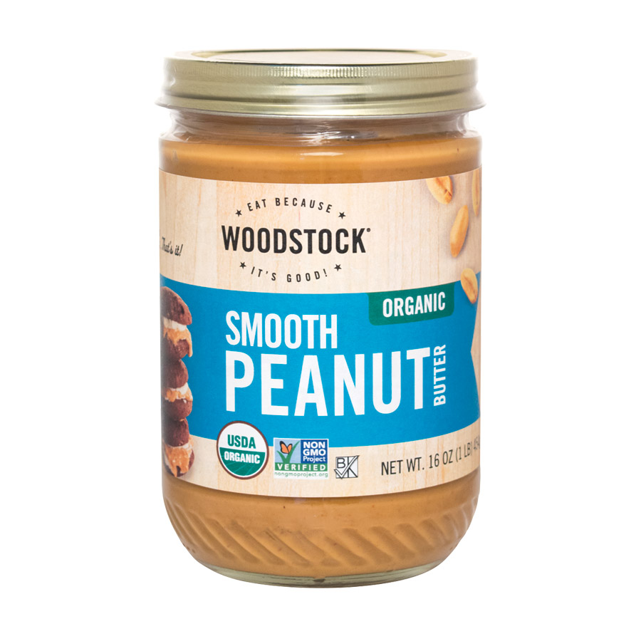 Woodstock Organic Peanut Butter Smooth Case of 12 16 oz. eBay