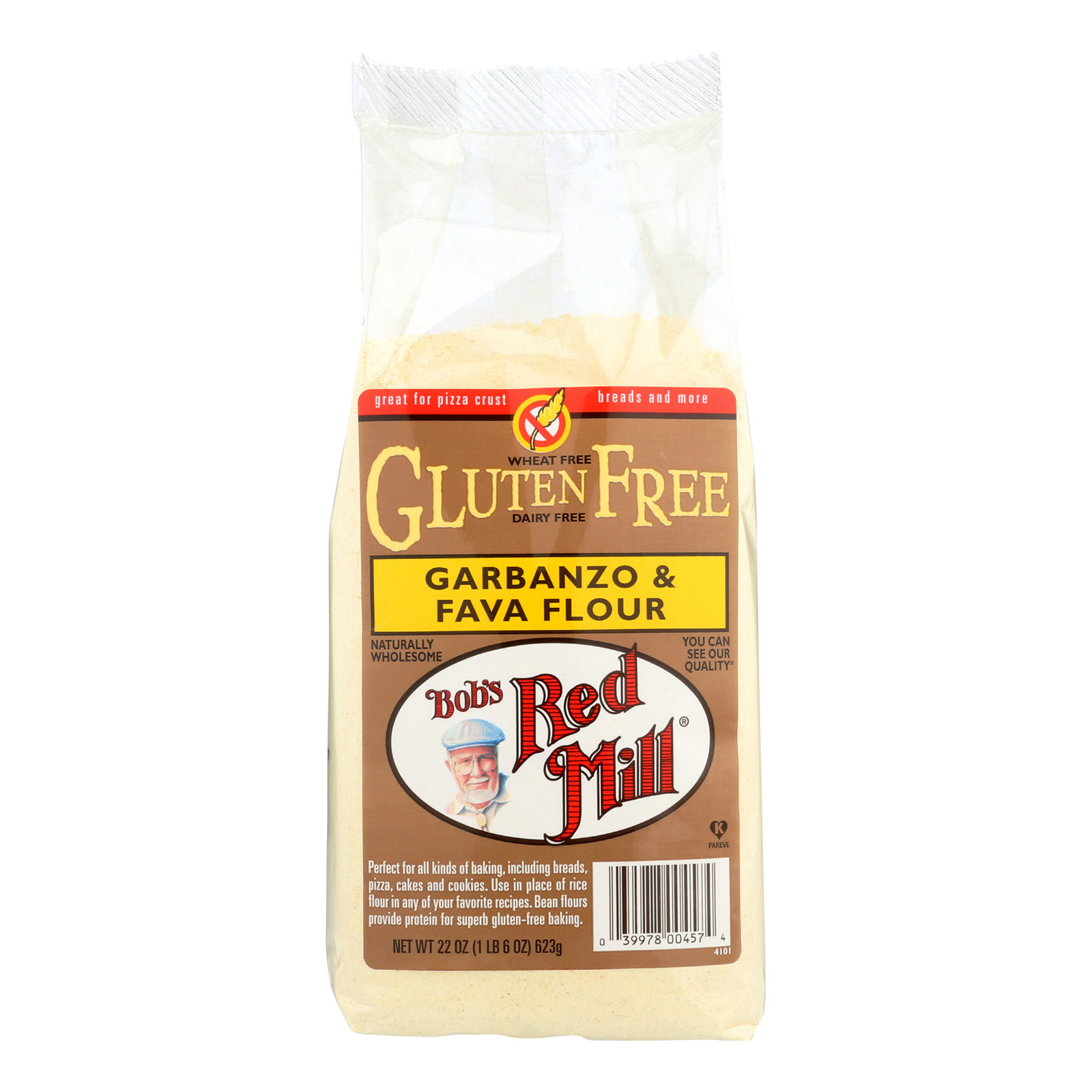 Bob's Red Mill Gluten Free Garbanzo and Fava Bean Flour 22 oz Case