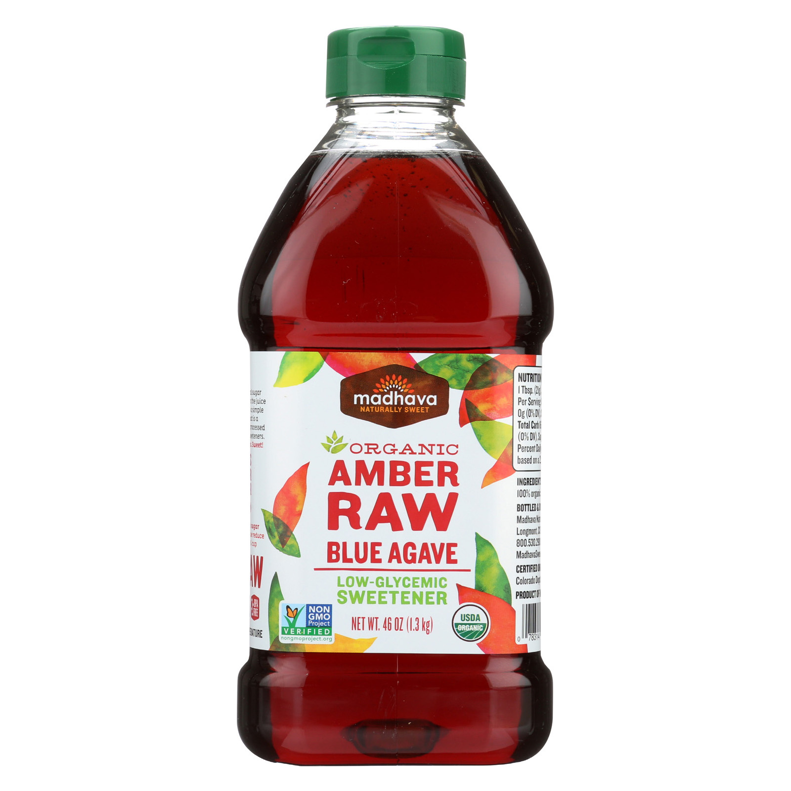 Madhava Honey Agave Nectar Organic Amber Case of 4 46 oz eBay