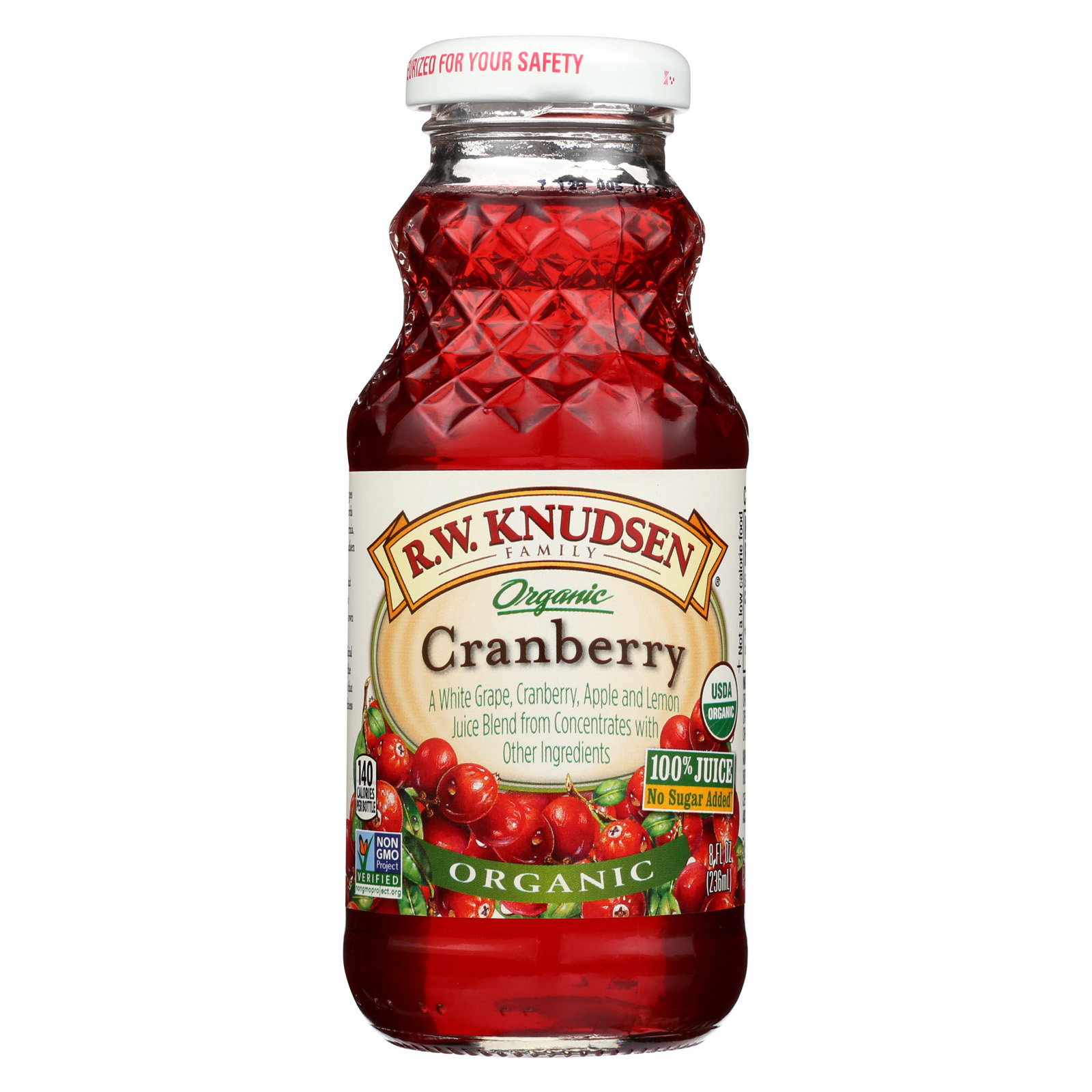 R.W. Knudsen Organic Cranberry Juice Case of 24 8 fl oz eBay