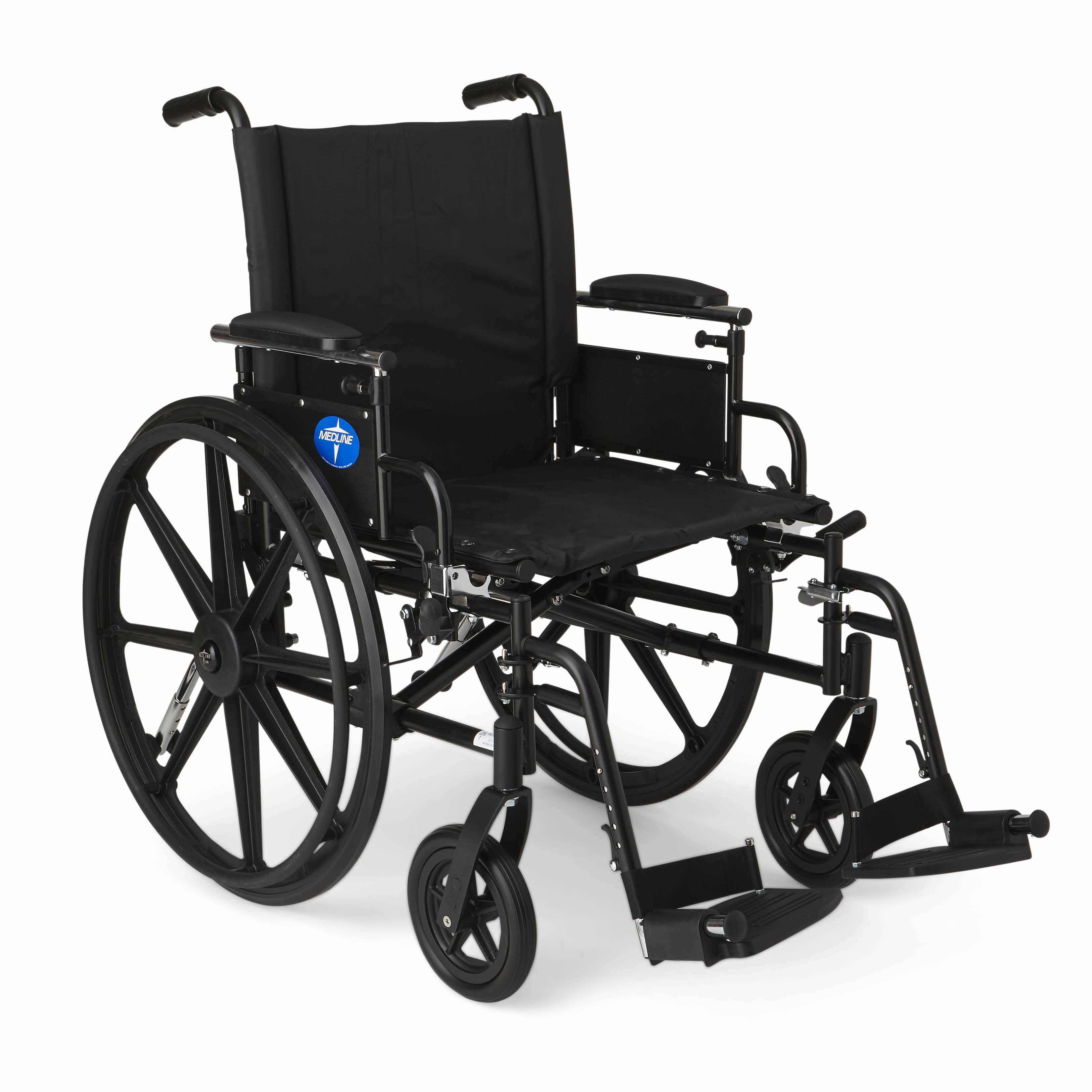 Medline K4 ExtraLarge Lightweight Wheelchair with 20"Wx18"D Seat