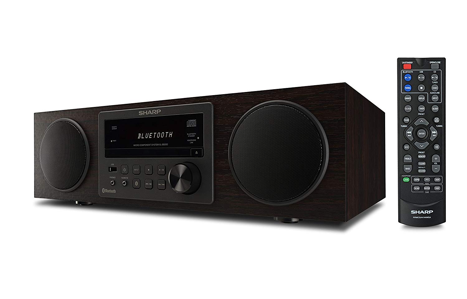 Sharp Audio XLBB20DBR 100W All in One Hi Fi System with Bluetooth, USB