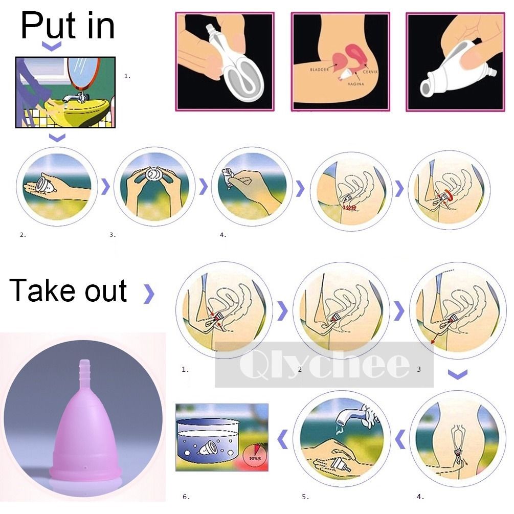 1X Medical Silicone Menstrual Period Cup Lady Soft Cup Reusable Ladies
