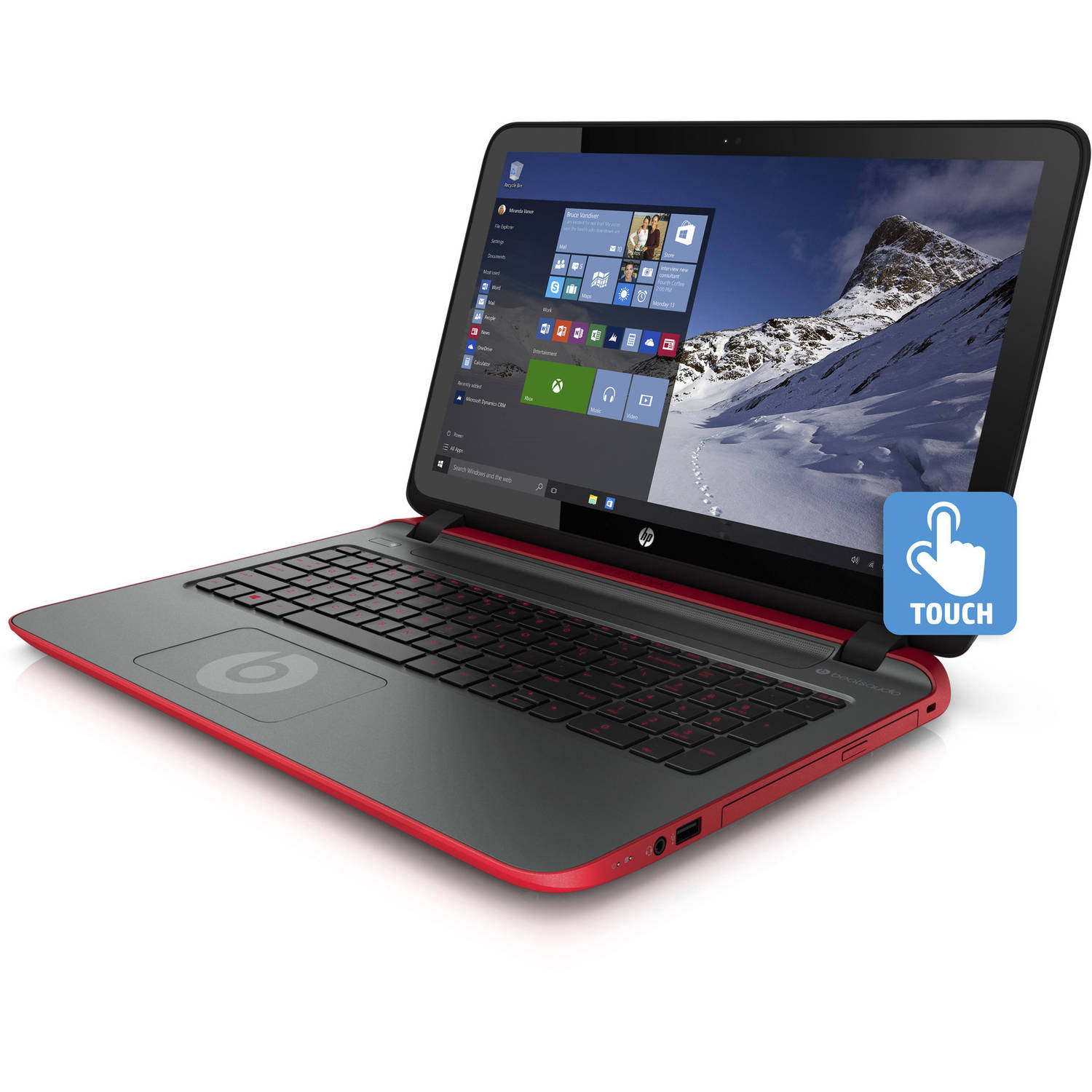HP Beats Edition 15P390NR 15.6" Touch Laptop AMD A107300 1.9GHz 8GB