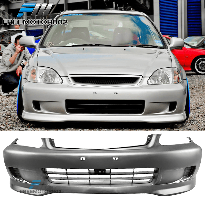 Fit 9900 Civic EK Front Bumper Conversion + TR Bumper Lip Spoiler eBay