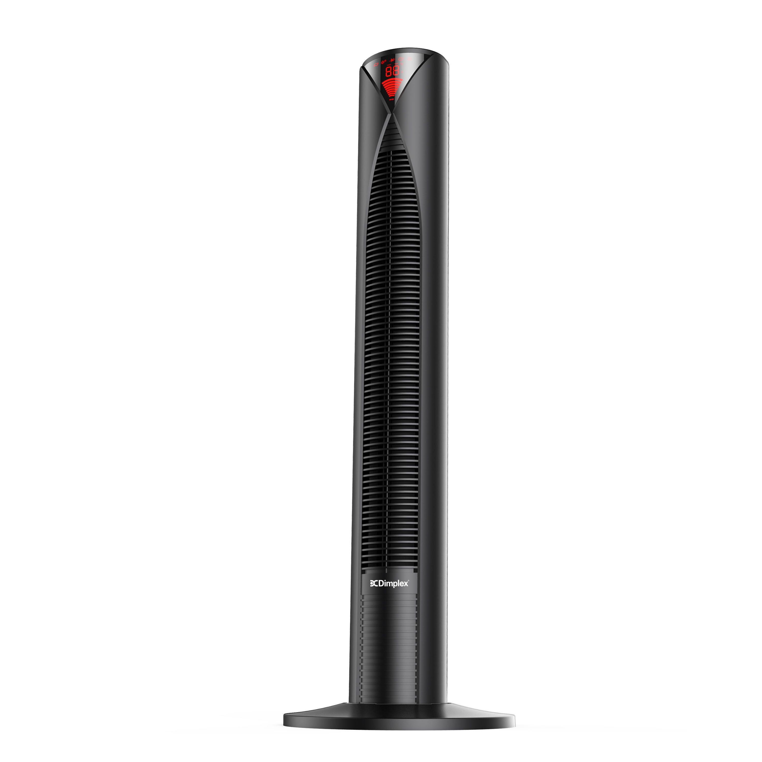 Dimplex 97cm Tower Fan w/LED Display Matte Black finish eBay