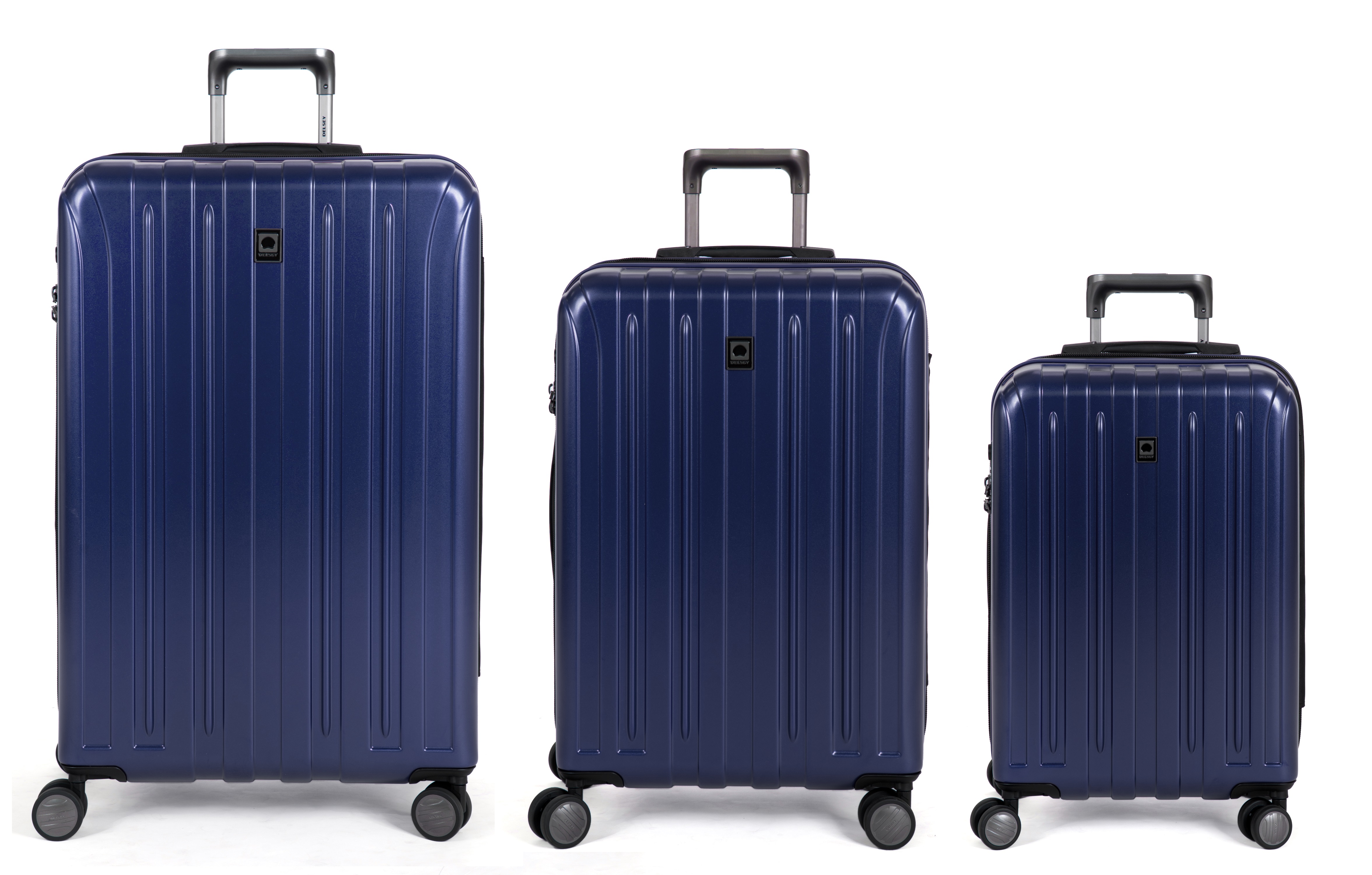Delsey Luggage Helium Titanium Hardside 3 Piece Luggage Set 21, 25