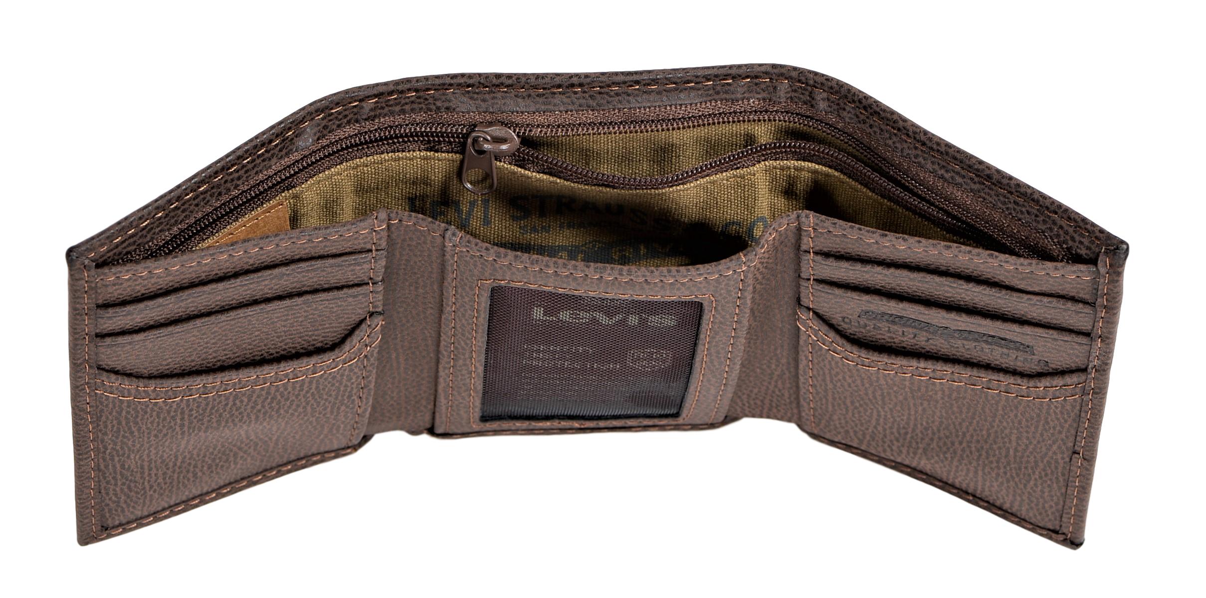 Levi's Men's RFIDBlocking Traveler Trifold Wallet with