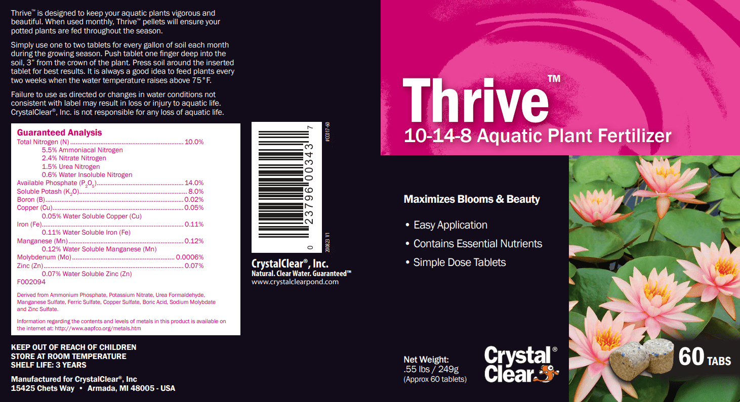 CrystalClear Thrive 10148 Aquatic Plant Fertilizer eBay