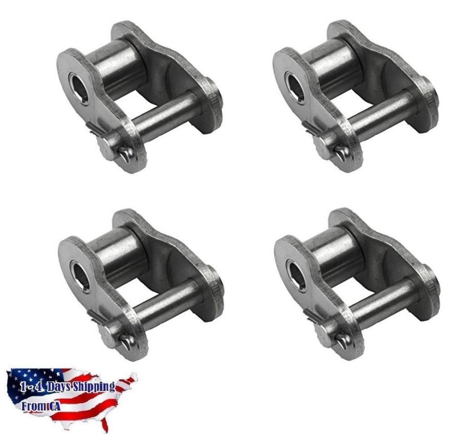 4PIECES 40NP Nickel Plated Offset Link, Roller Chain Half Links eBay