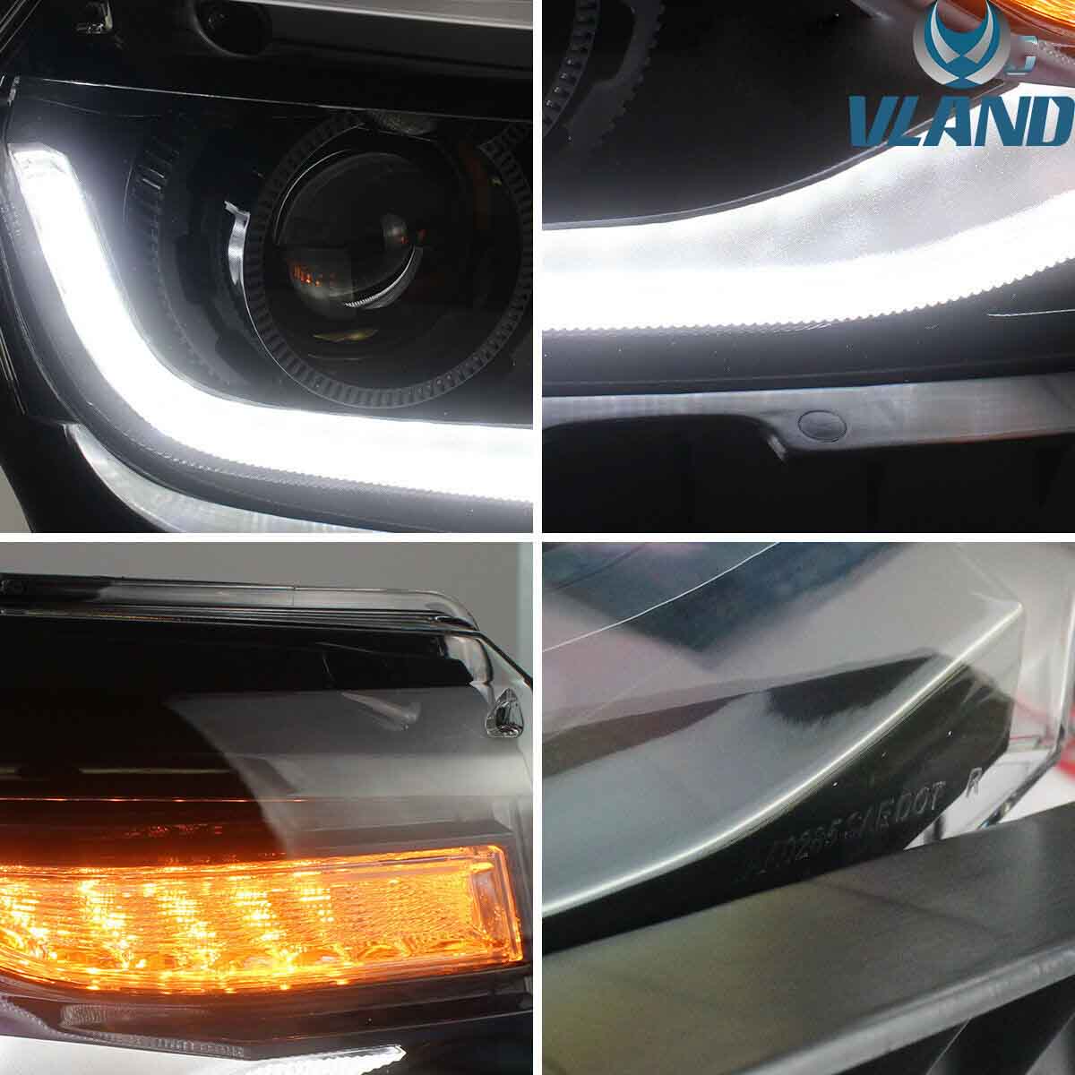 LED Headlights For 20142015 Chevy Camaro Sequential DRL Front Lamps